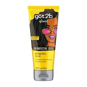 got2b Glued Bonding Glue for Protective styles Invisible Quick Dry Wig Glue 6 oz